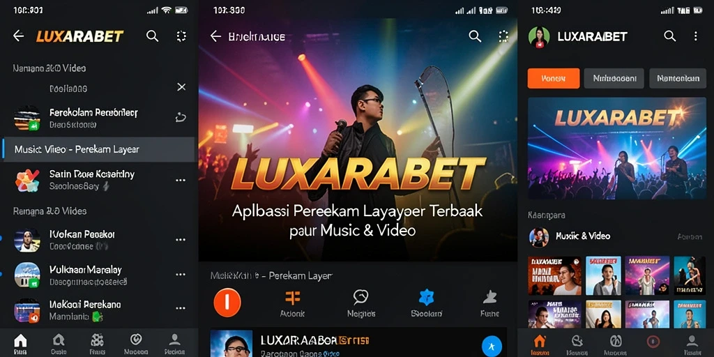 Tampilan antarmuka LUXARABET yang ramah pengguna untuk perekaman layar.