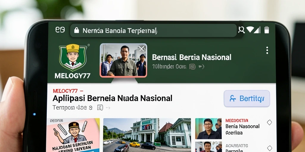 Antarmuka MELODY77 dengan berita terbaru dan terupdate.