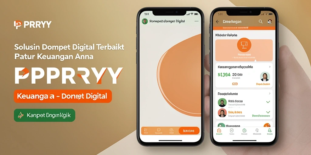 Antarmuka aplikasi PPRRYY yang sederhana dan modern.