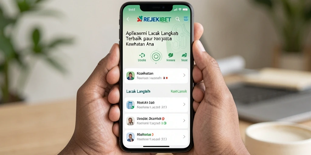 Antarmuka aplikasi REJEKIBET yang menampilkan statistik langkah.