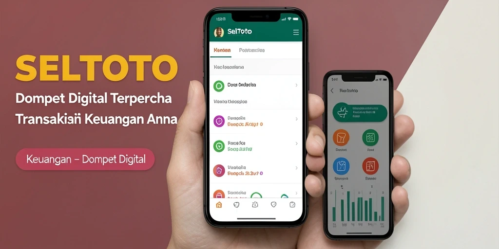 Tampilan antarmuka aplikasi Dompet Digital SELTOTO yang menarik dan intuitif.