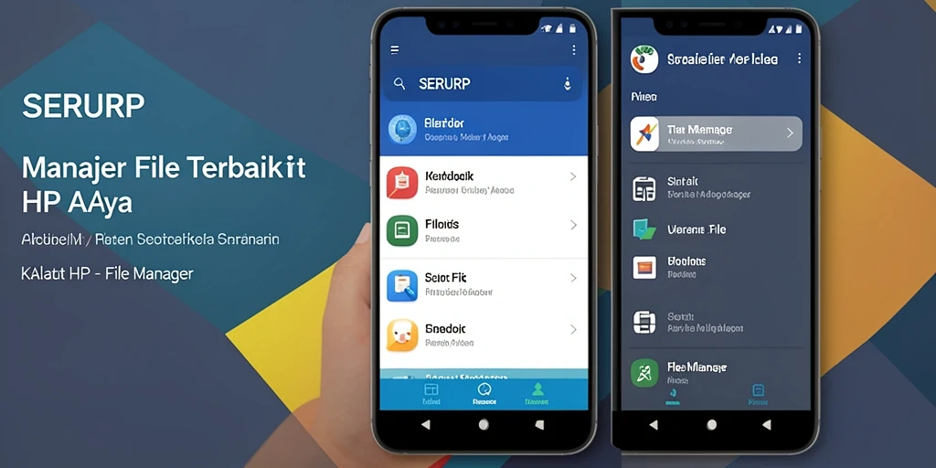 Antarmuka utama aplikasi File Manager SERURP yang intuitif dan fungsional.