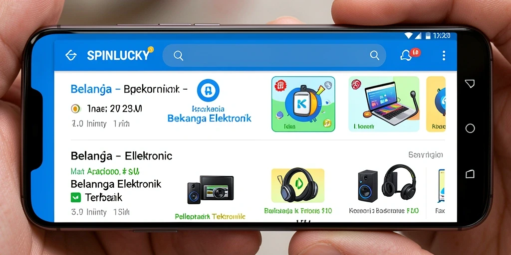 Tampilan antarmuka SPINLUCKY yang menarik dan fungsional.