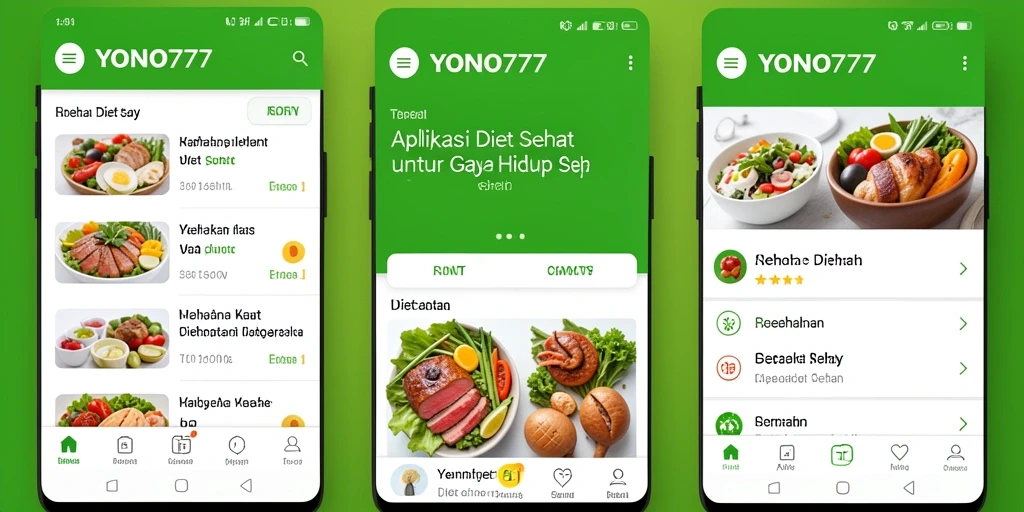 Antarmuka YONO777 yang sederhana dan mudah digunakan untuk diet sehat.