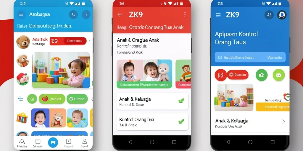 Antarmuka ZK9 yang ramah pengguna untuk kontrol orang tua.